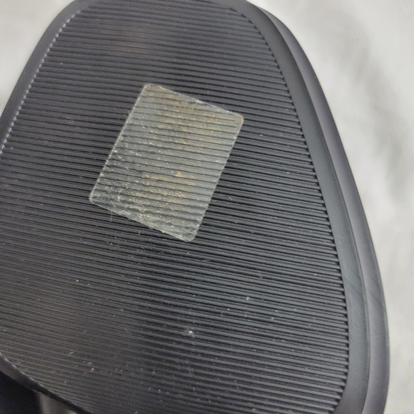 Melissa Classic Chunky Heel Waterproof Rain Boots Square Toe Wellie Black Size 6 - Picture 13 of 16